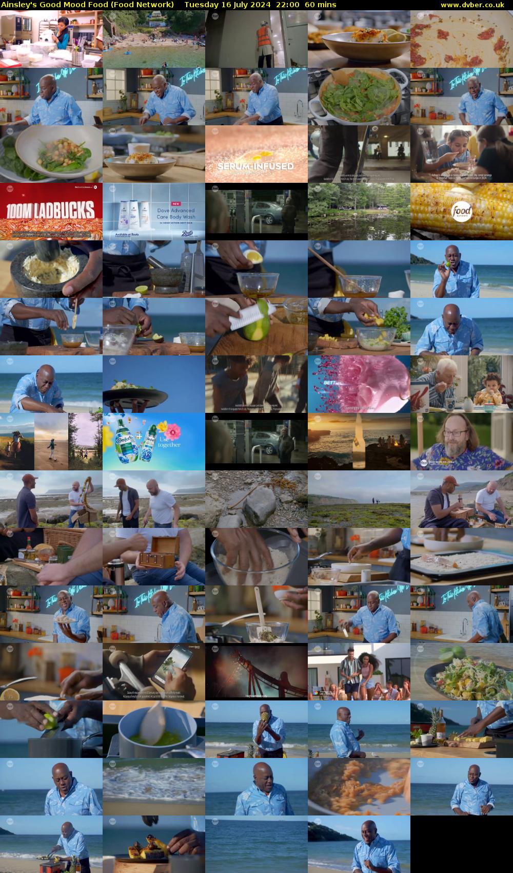 Ainsley's Good Mood Food (Food Network) Tuesday 16 July 2024 22:00 - 23:00