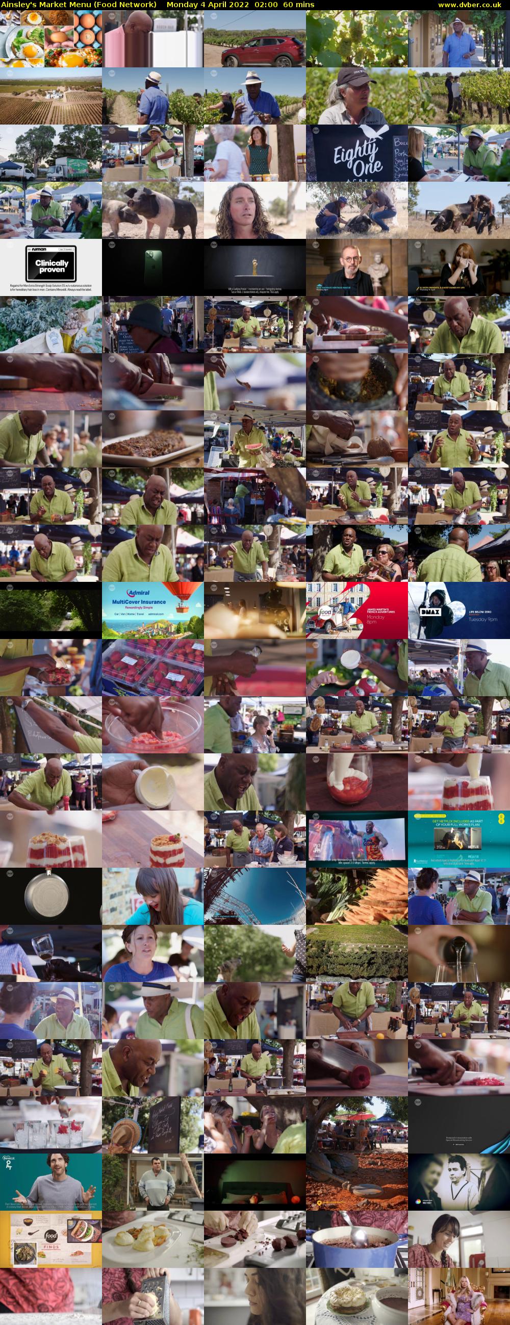 Ainsley's Market Menu (Food Network) Monday 4 April 2022 02:00 - 03:00