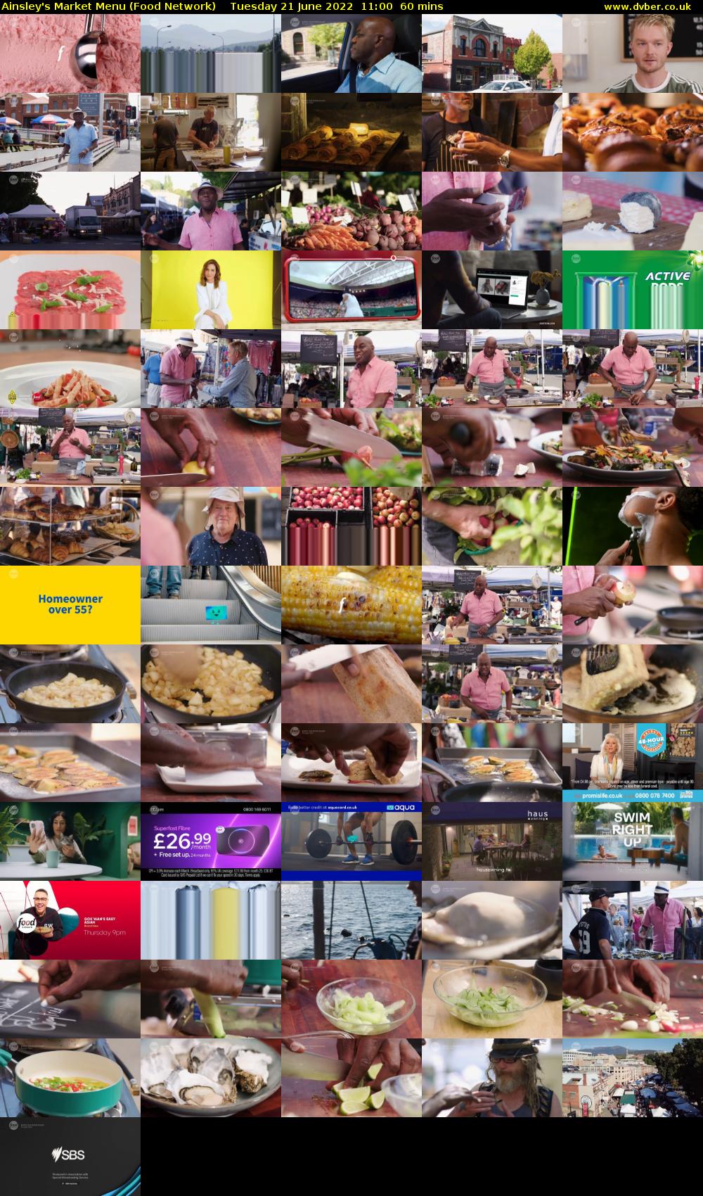 Ainsley's Market Menu (Food Network) Tuesday 21 June 2022 11:00 - 12:00