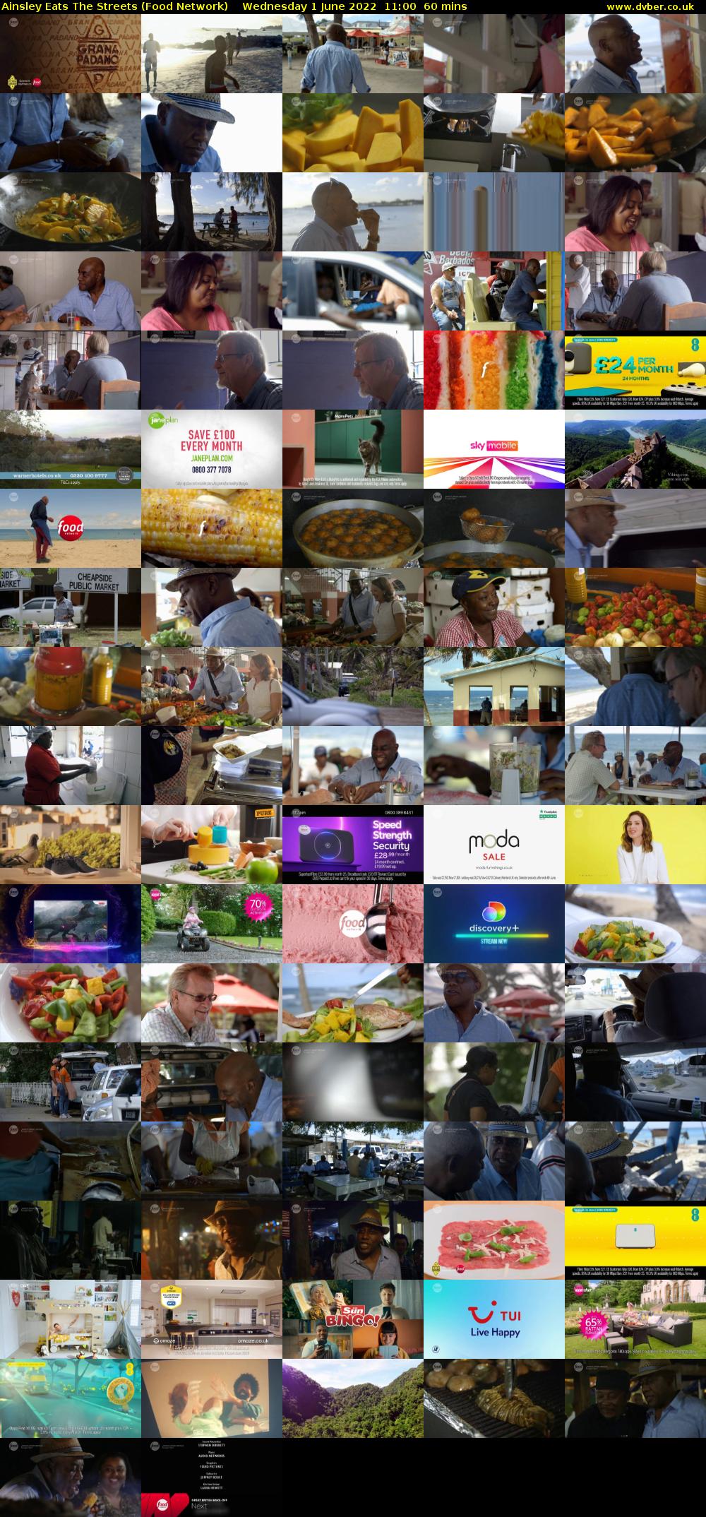 Ainsley Eats The Streets (Food Network) Wednesday 1 June 2022 11:00 - 12:00