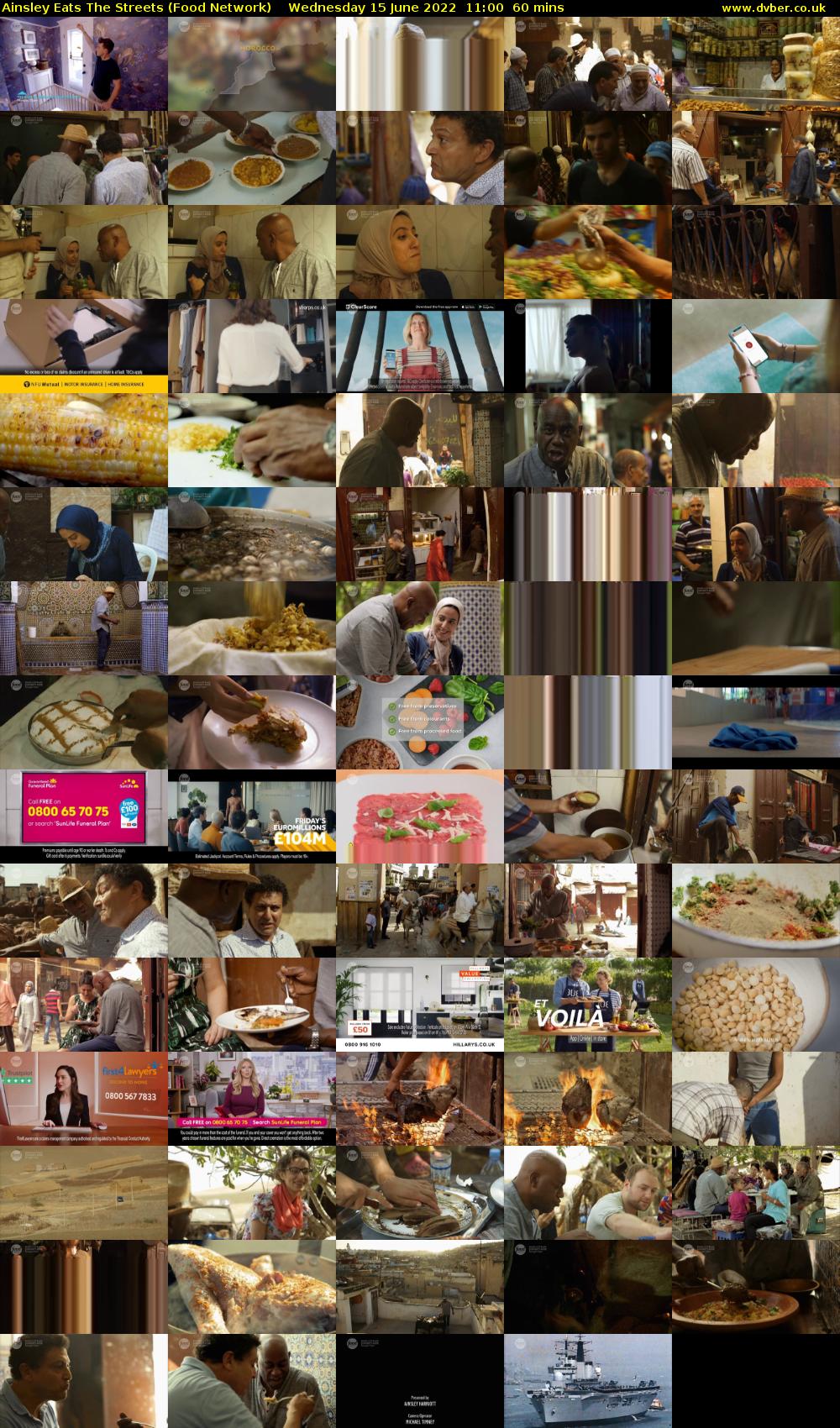 Ainsley Eats The Streets (Food Network) Wednesday 15 June 2022 11:00 - 12:00
