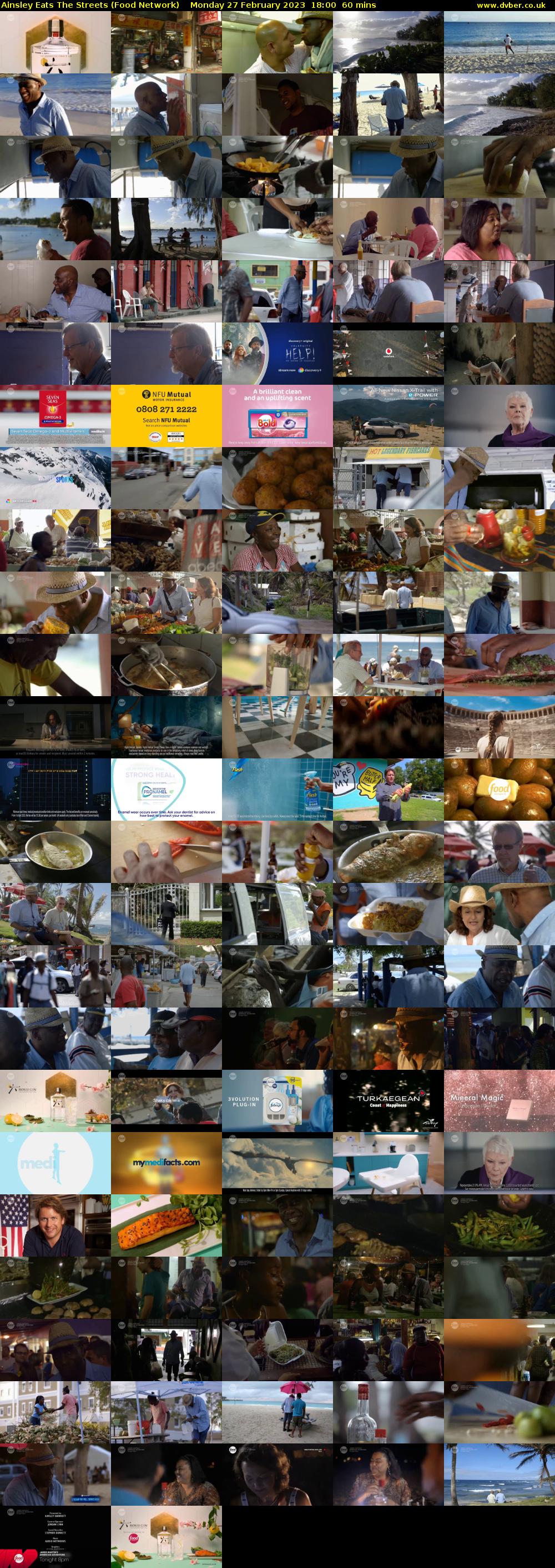 Ainsley Eats The Streets (Food Network) Monday 27 February 2023 18:00 - 19:00