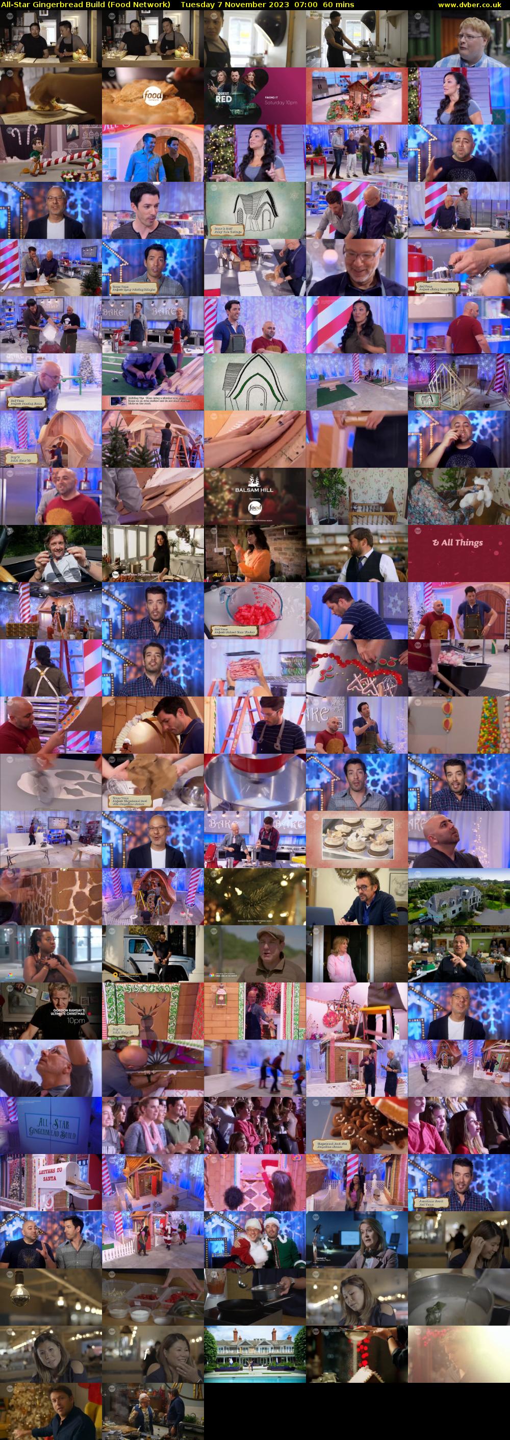 All-Star Gingerbread Build (Food Network) Tuesday 7 November 2023 07:00 - 08:00