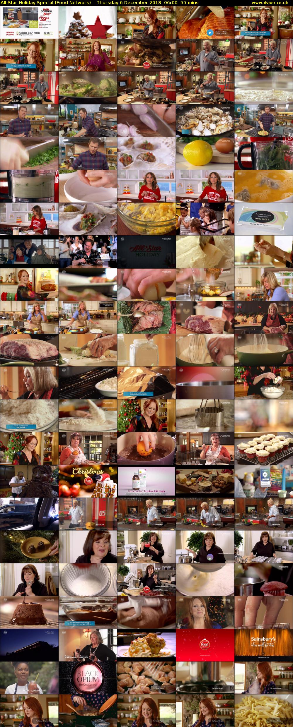 All-Star Holiday Special (Food Network) Thursday 6 December 2018 06:00 - 06:55