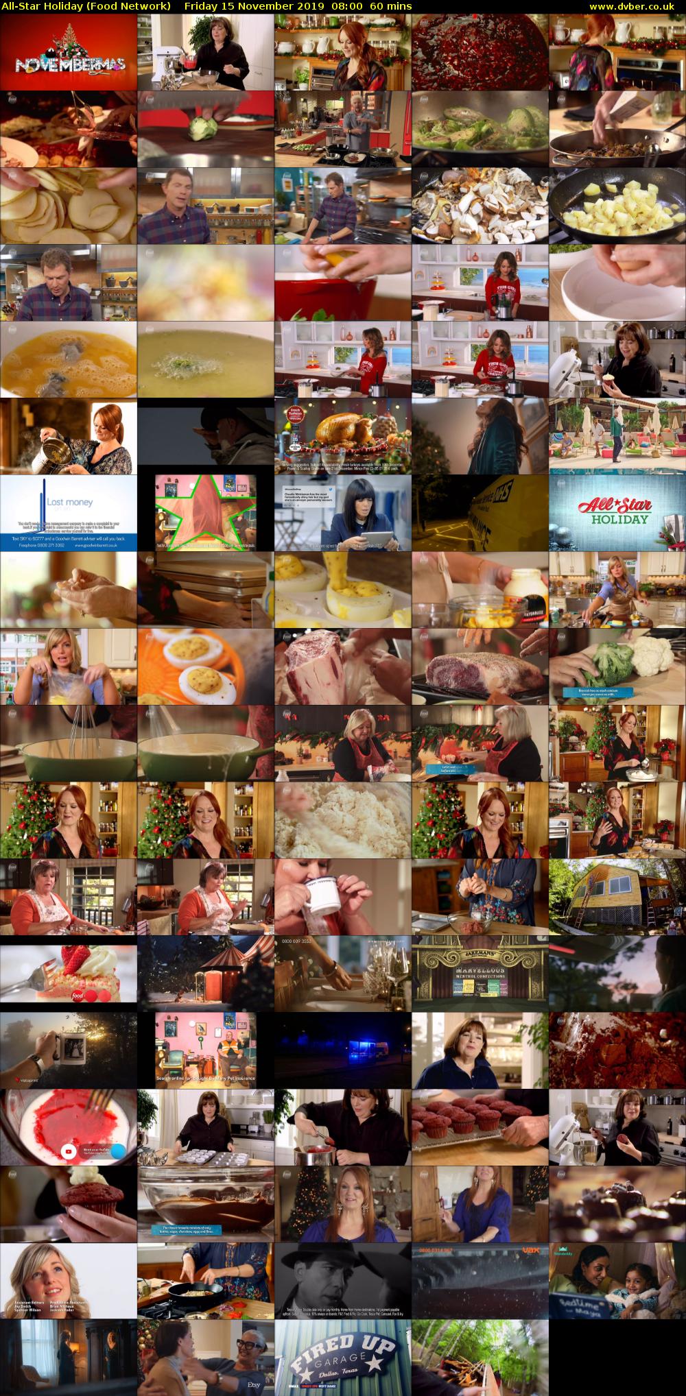 All-Star Holiday (Food Network) Friday 15 November 2019 08:00 - 09:00