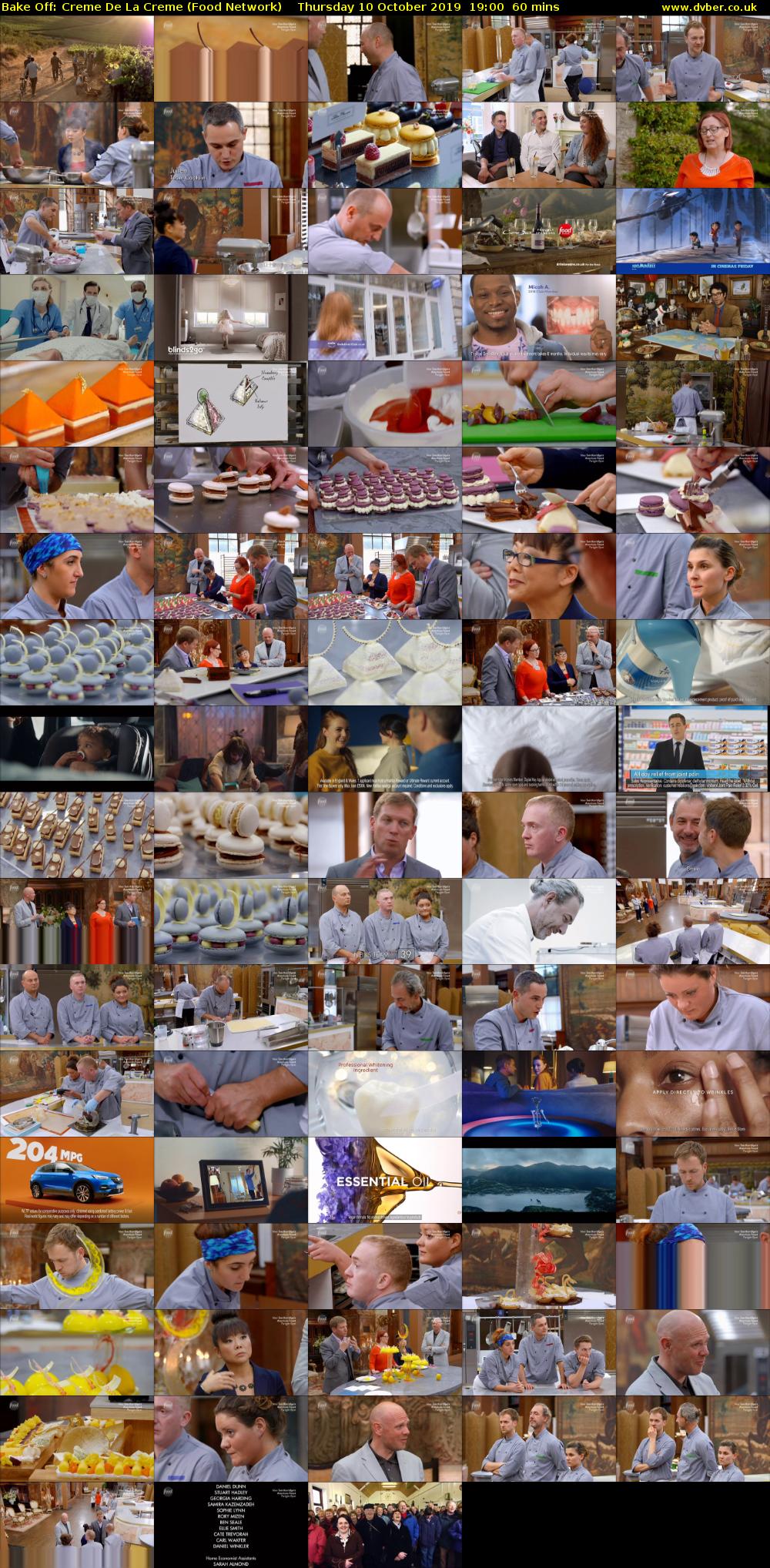 Bake Off: Creme De La Creme (Food Network) Thursday 10 October 2019 19:00 - 20:00