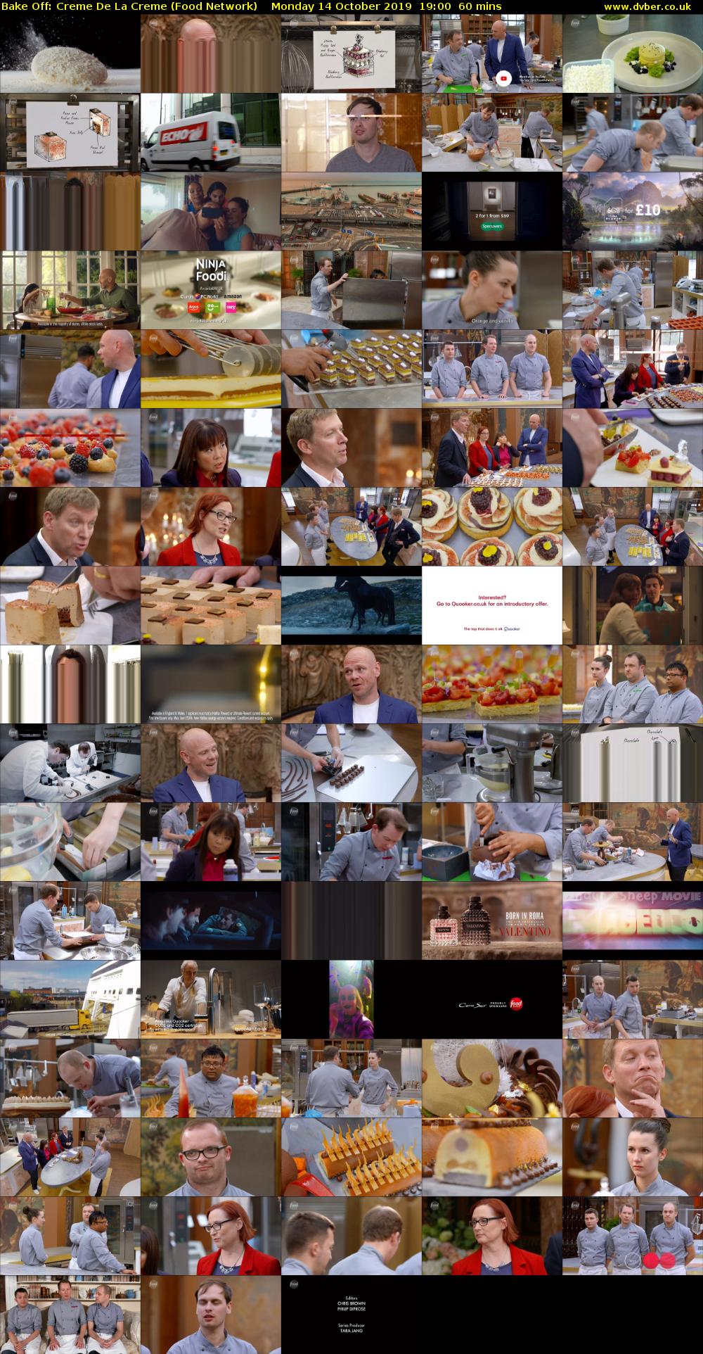 Bake Off: Creme De La Creme (Food Network) Monday 14 October 2019 19:00 - 20:00