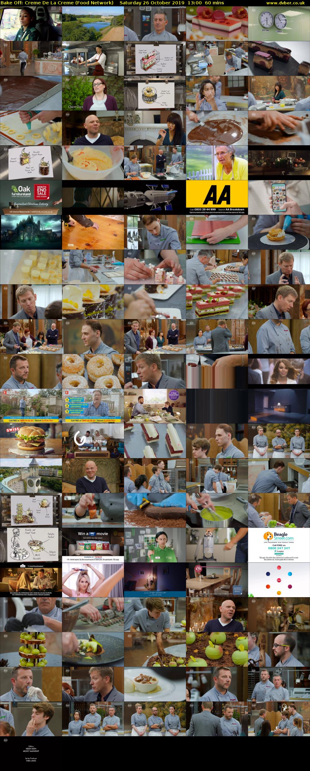 Bake Off: Creme De La Creme (Food Network) Saturday 26 October 2019 13:00 - 14:00