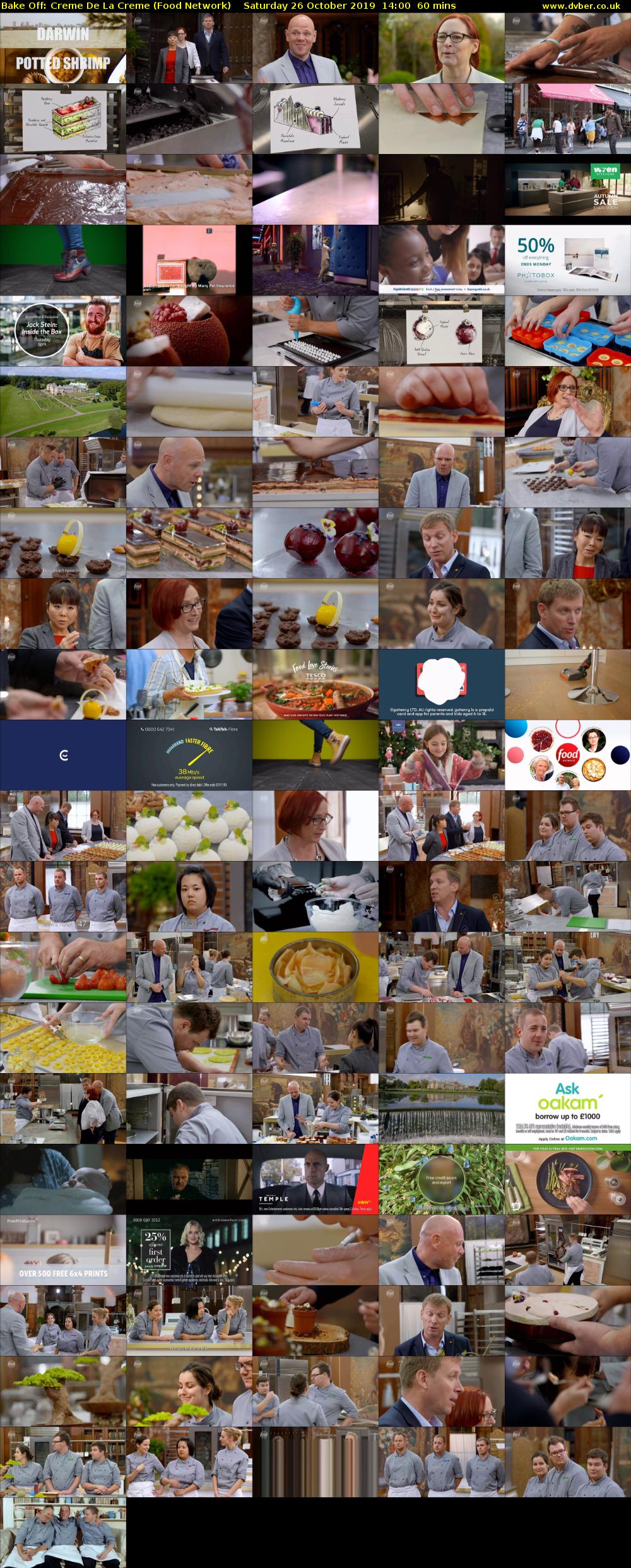 Bake Off: Creme De La Creme (Food Network) Saturday 26 October 2019 14:00 - 15:00
