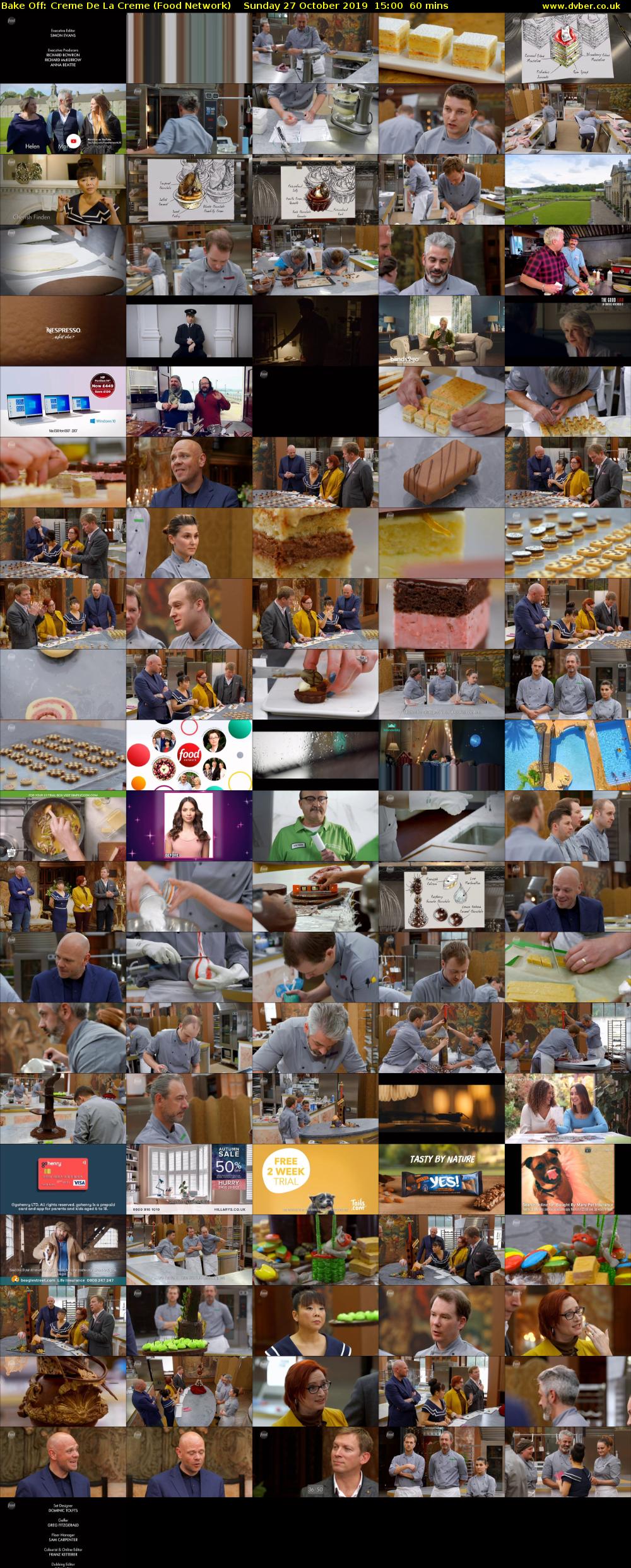 Bake Off: Creme De La Creme (Food Network) Sunday 27 October 2019 15:00 - 16:00