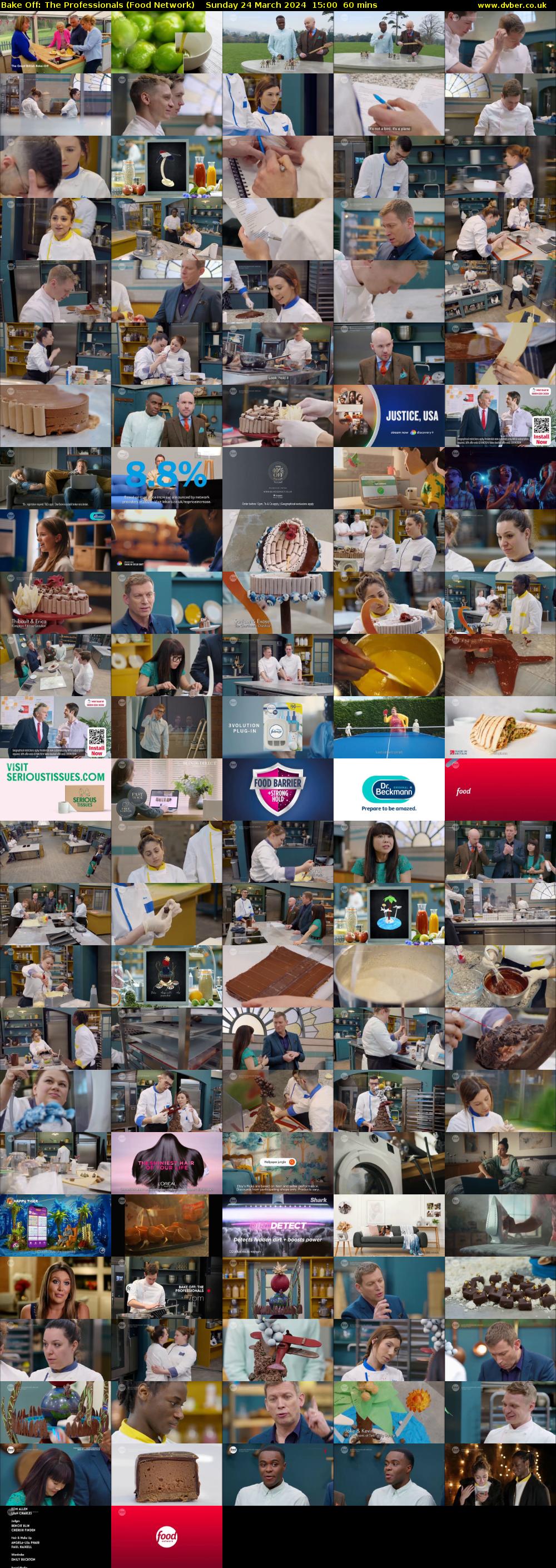 Bake Off: The Professionals (Food Network) Sunday 24 March 2024 15:00 - 16:00