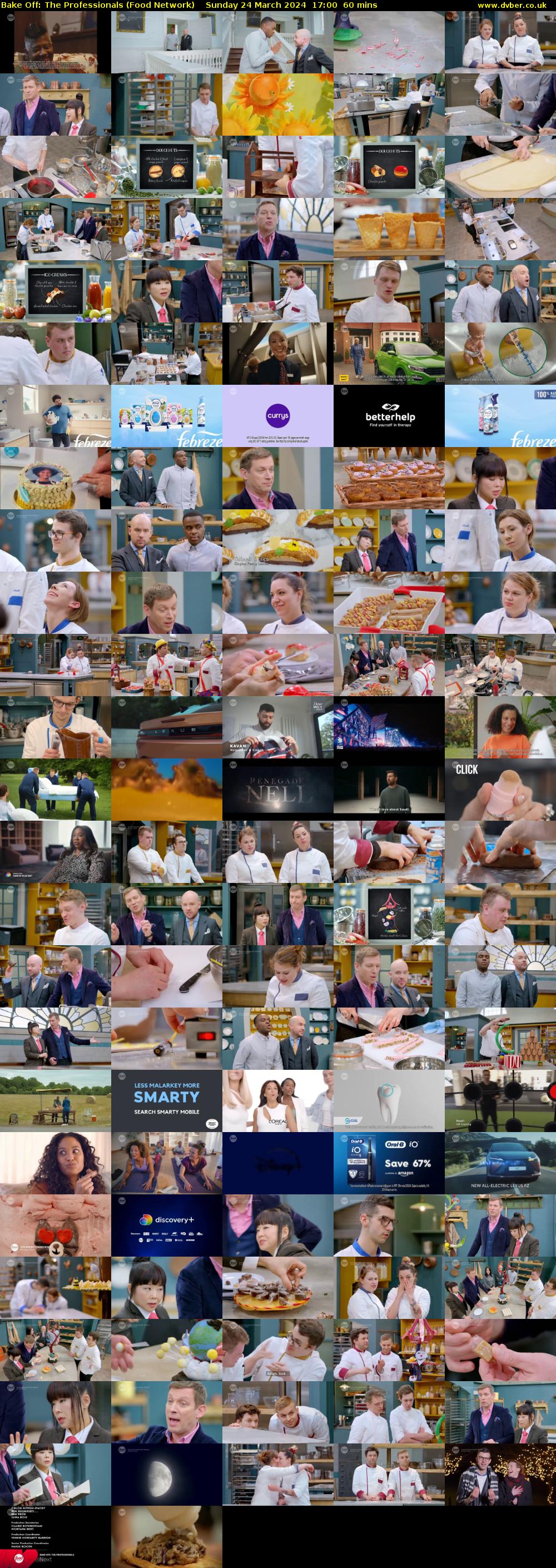 Bake Off: The Professionals (Food Network) Sunday 24 March 2024 17:00 - 18:00