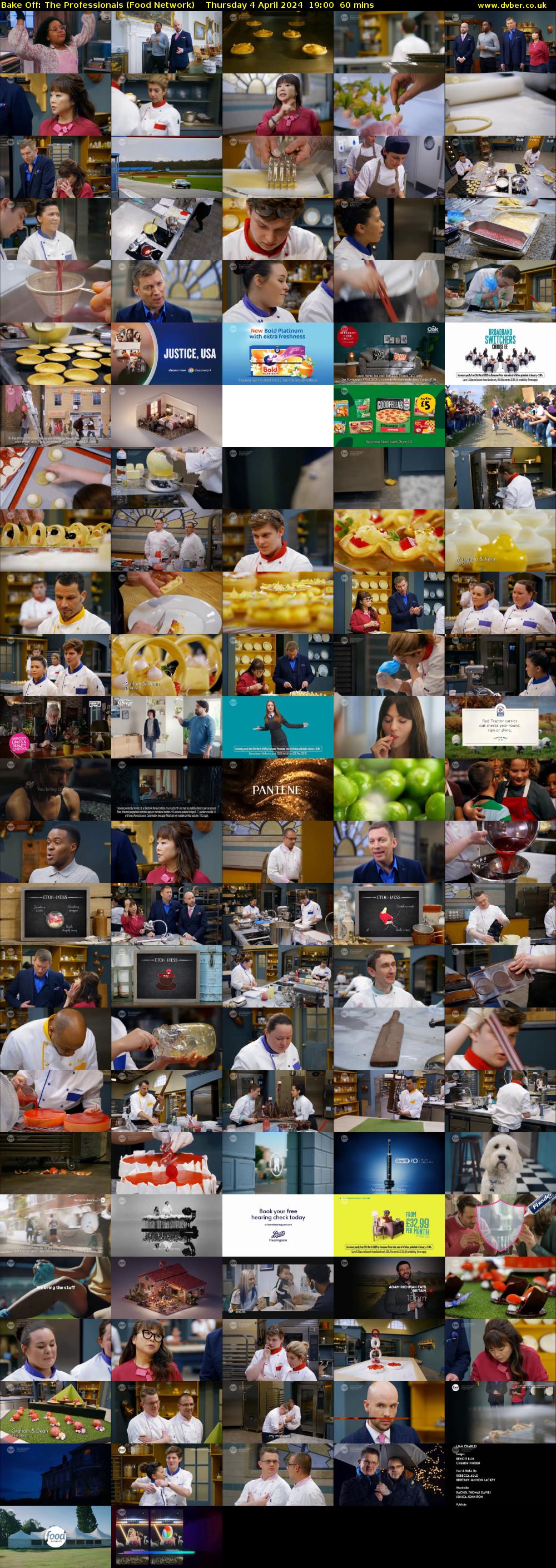 Bake Off: The Professionals (Food Network) Thursday 4 April 2024 19:00 - 20:00