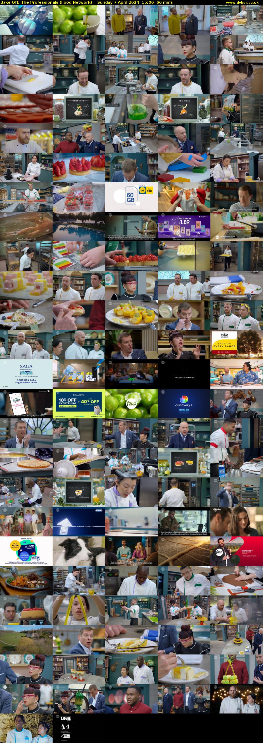 Bake Off: The Professionals (Food Network) Sunday 7 April 2024 15:00 - 16:00