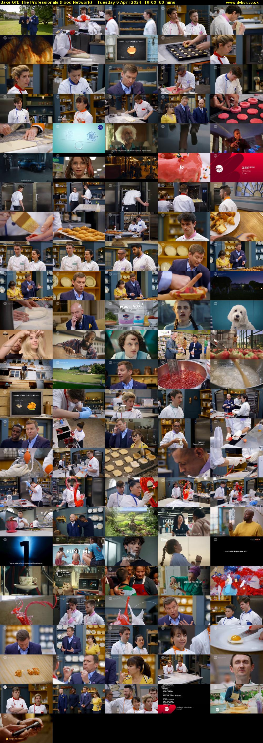 Bake Off: The Professionals (Food Network) Tuesday 9 April 2024 19:00 - 20:00