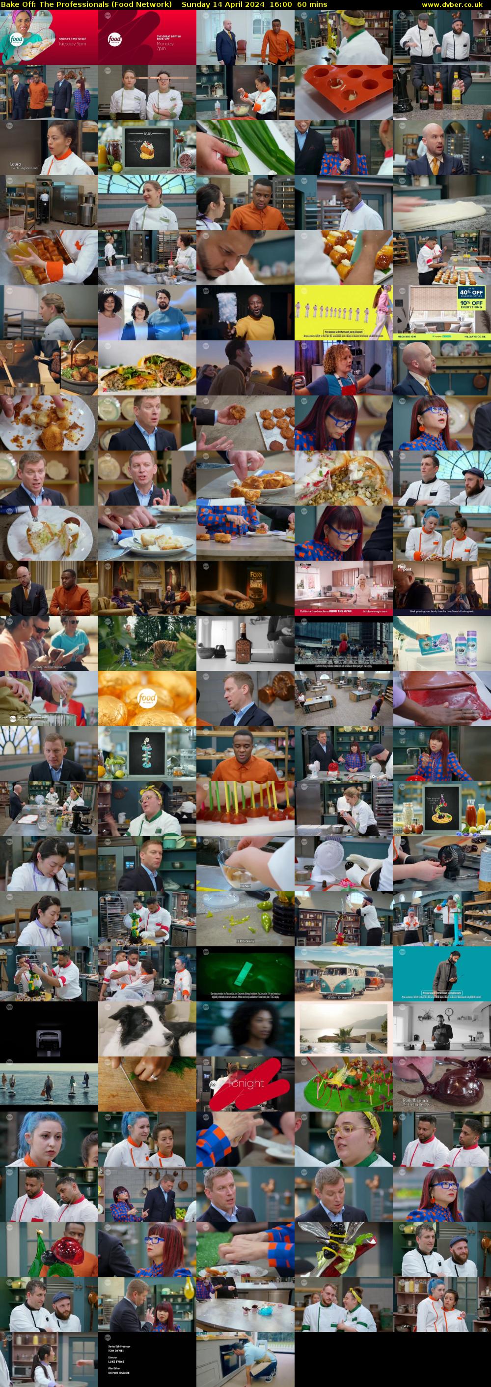 Bake Off: The Professionals (Food Network) Sunday 14 April 2024 16:00 - 17:00