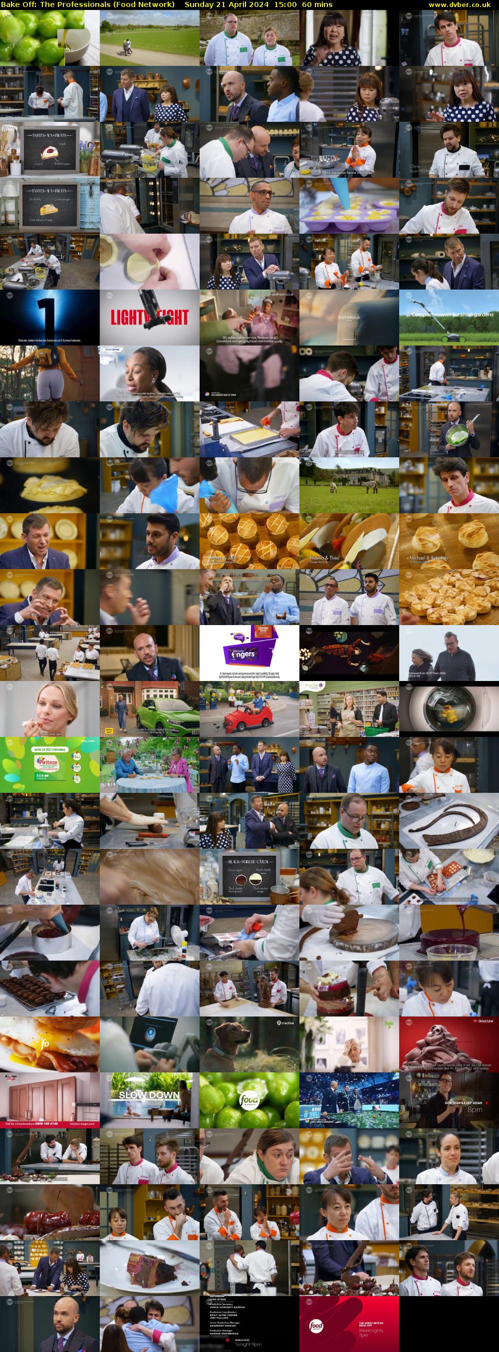 Bake Off: The Professionals (Food Network) Sunday 21 April 2024 15:00 - 16:00