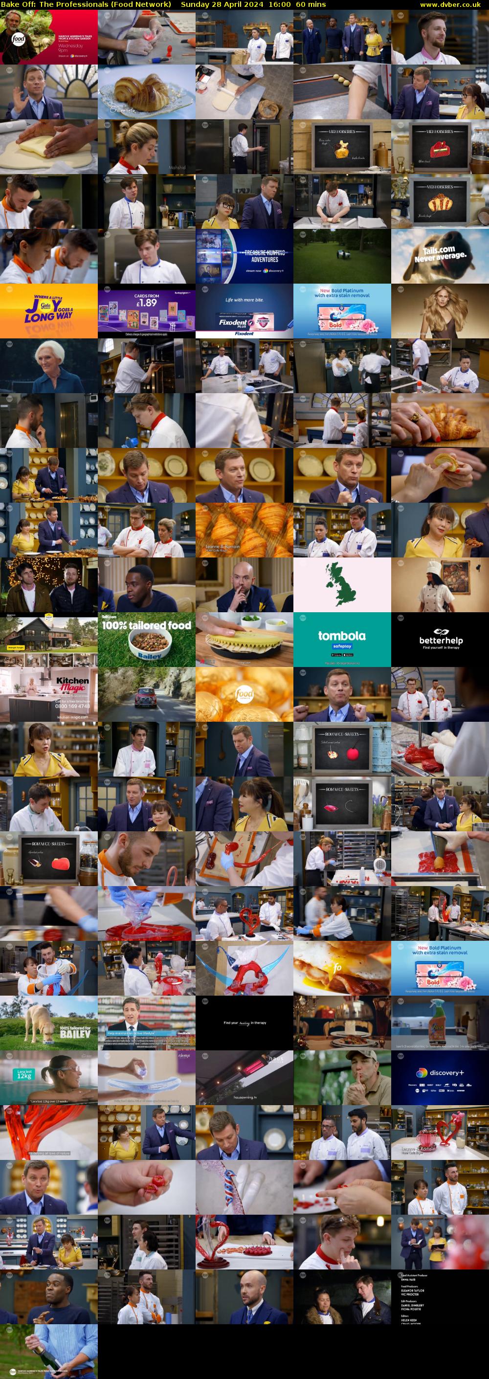 Bake Off: The Professionals (Food Network) Sunday 28 April 2024 16:00 - 17:00