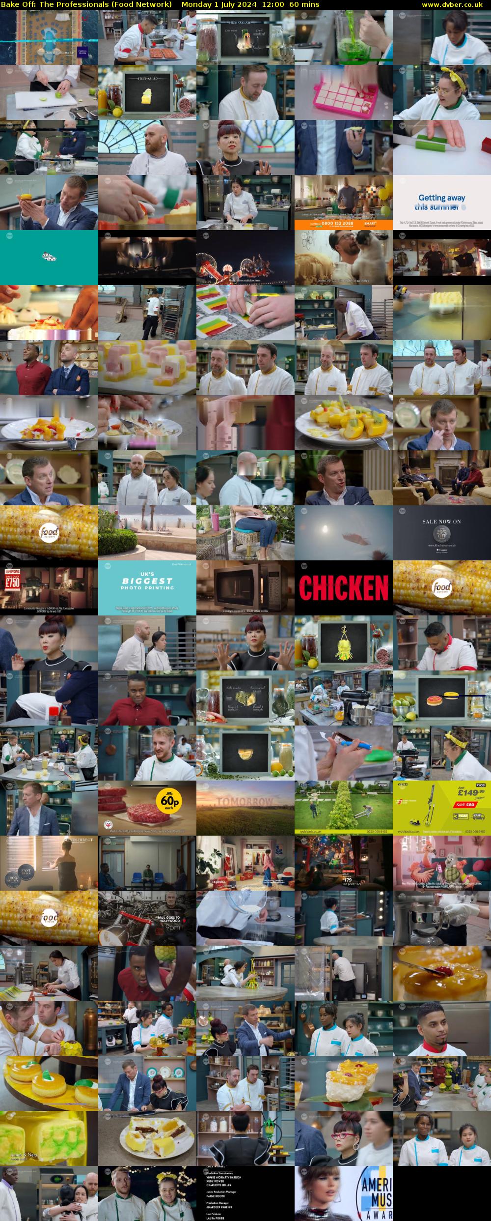 Bake Off: The Professionals (Food Network) Monday 1 July 2024 12:00 - 13:00