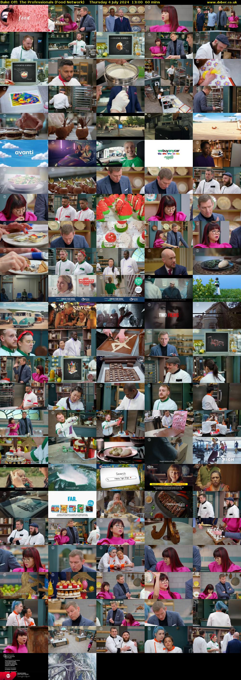 Bake Off: The Professionals (Food Network) Thursday 4 July 2024 13:00 - 14:00