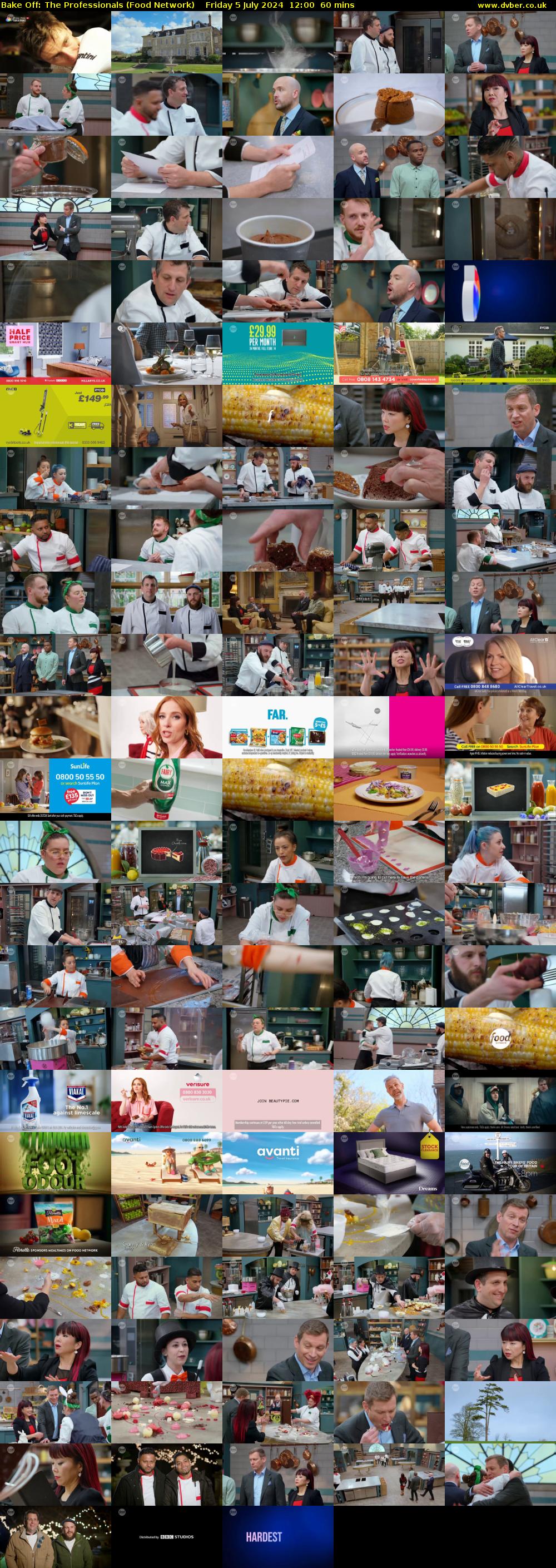 Bake Off: The Professionals (Food Network) Friday 5 July 2024 12:00 - 13:00
