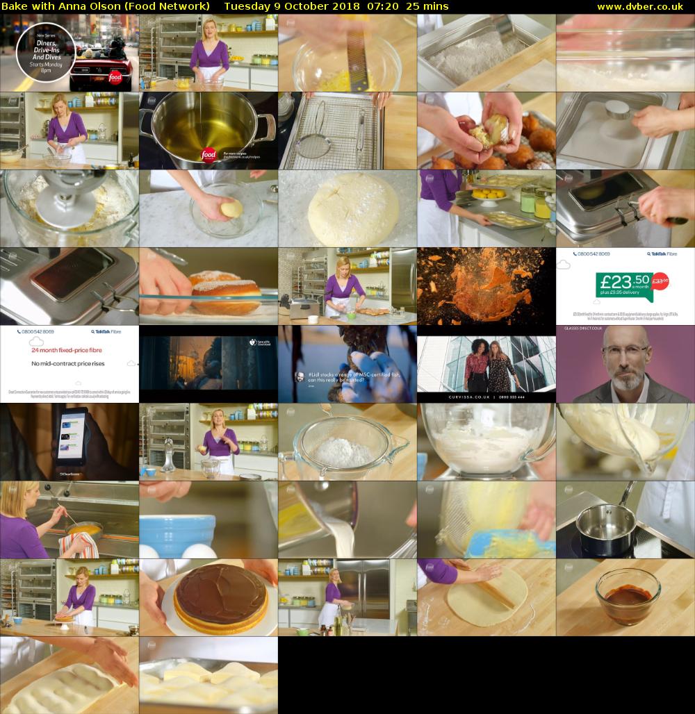 Bake with Anna Olson (Food Network) Tuesday 9 October 2018 07:20 - 07:45