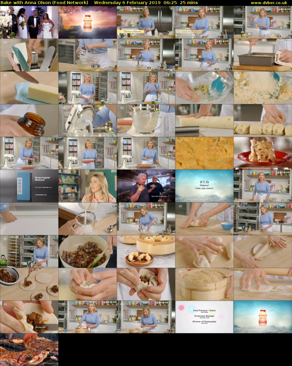 Bake with Anna Olson (Food Network) Wednesday 6 February 2019 06:25 - 06:50
