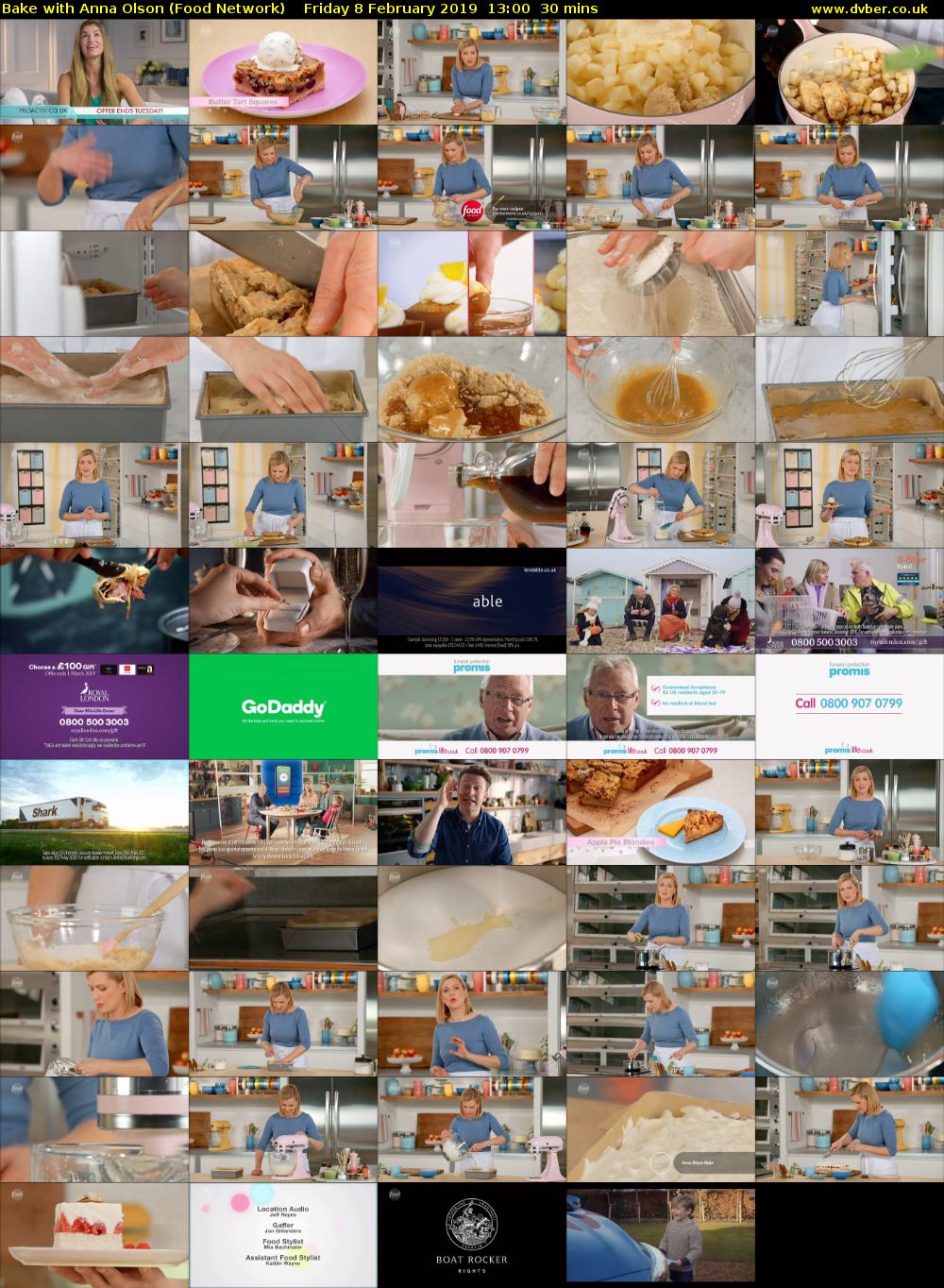 Bake with Anna Olson (Food Network) Friday 8 February 2019 13:00 - 13:30