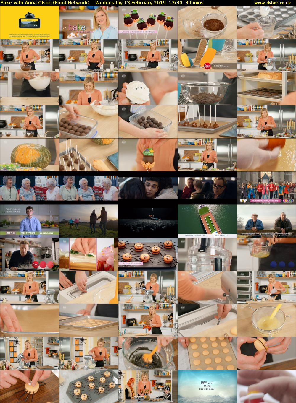 Bake with Anna Olson (Food Network) Wednesday 13 February 2019 13:30 - 14:00
