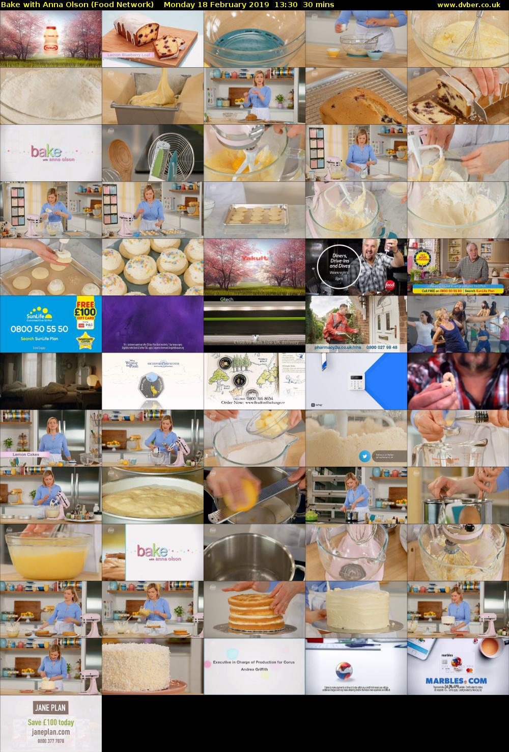 Bake with Anna Olson (Food Network) Monday 18 February 2019 13:30 - 14:00