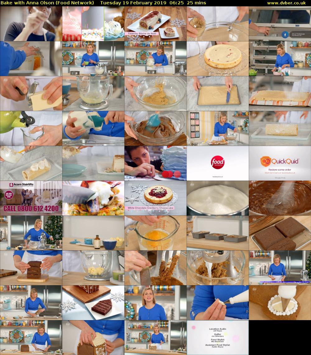 Bake with Anna Olson (Food Network) Tuesday 19 February 2019 06:25 - 06:50