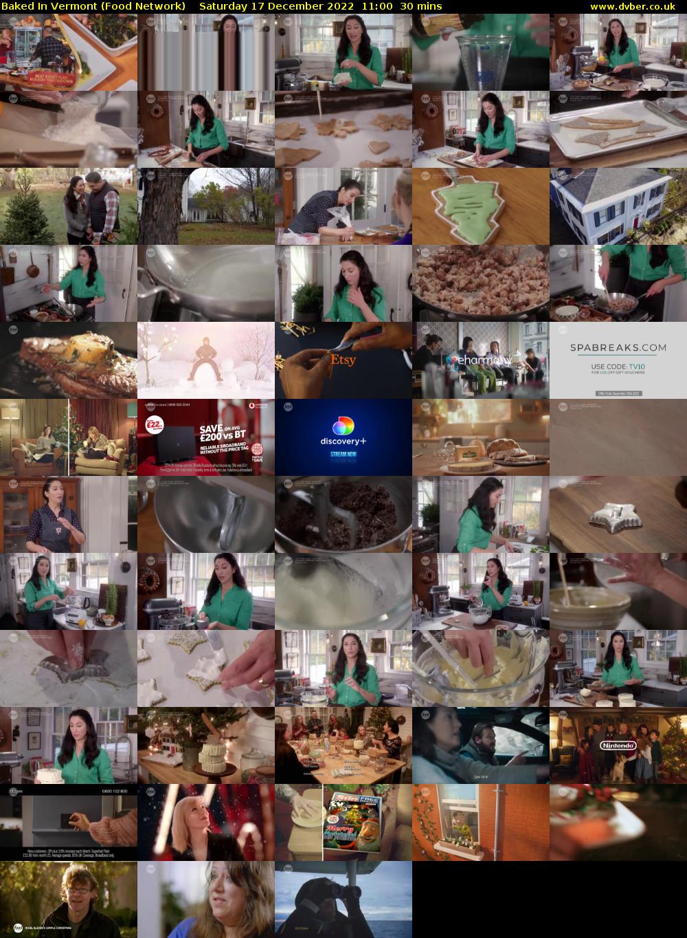Baked in Vermont (Food Network) Saturday 17 December 2022 11:00 - 11:30
