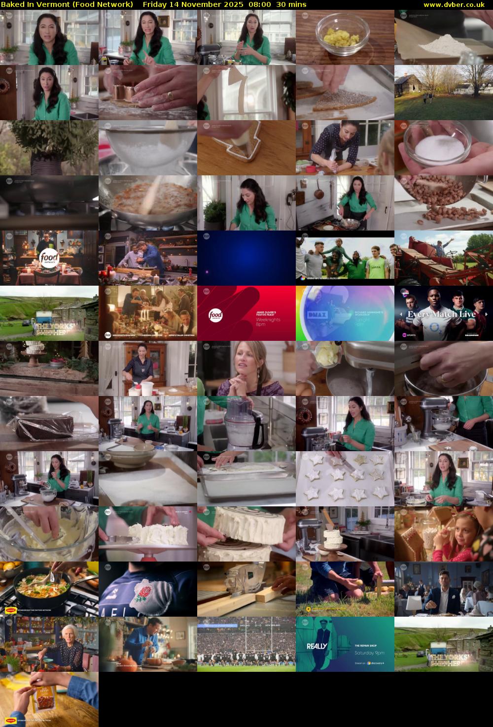 Baked in Vermont (Food Network) Friday 14 November 2025 08:00 - 08:30