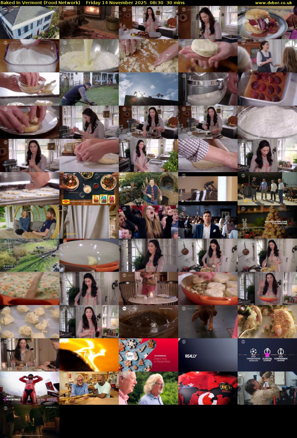 Baked in Vermont (Food Network) Friday 14 November 2025 08:30 - 09:00