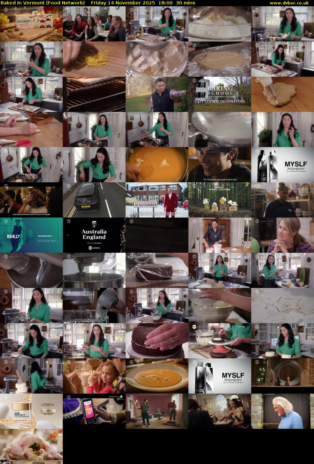 Baked in Vermont (Food Network) Friday 14 November 2025 18:00 - 18:30