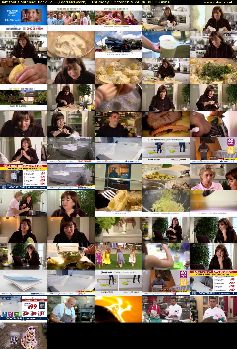 Barefoot Contessa: Back To... (Food Network) Thursday 3 October 2024 06:00 - 06:30