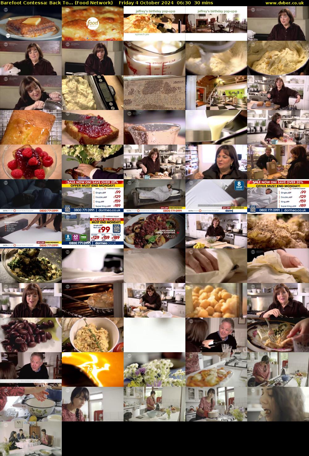 Barefoot Contessa: Back To... (Food Network) Friday 4 October 2024 06:30 - 07:00