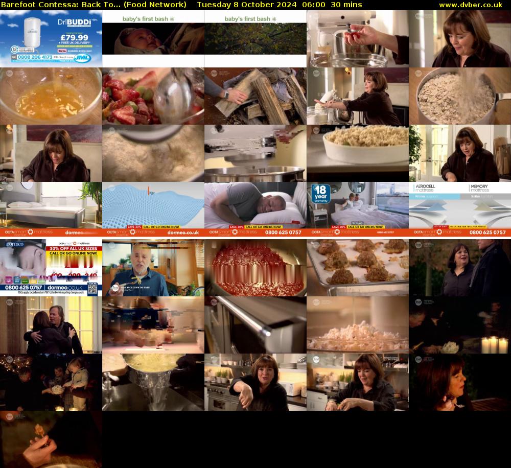 Barefoot Contessa: Back To... (Food Network) Tuesday 8 October 2024 06:00 - 06:30