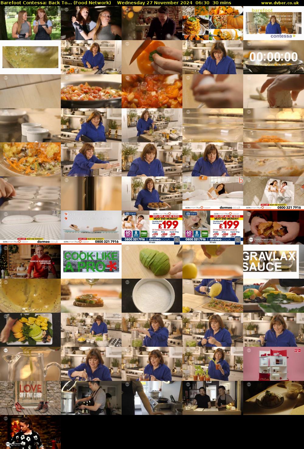 Barefoot Contessa: Back To... (Food Network) Wednesday 27 November 2024 06:30 - 07:00