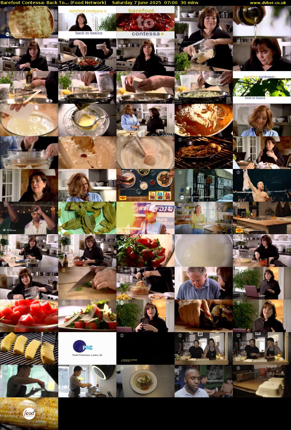 Barefoot Contessa: Back To... (Food Network) Saturday 7 June 2025 07:00 - 07:30