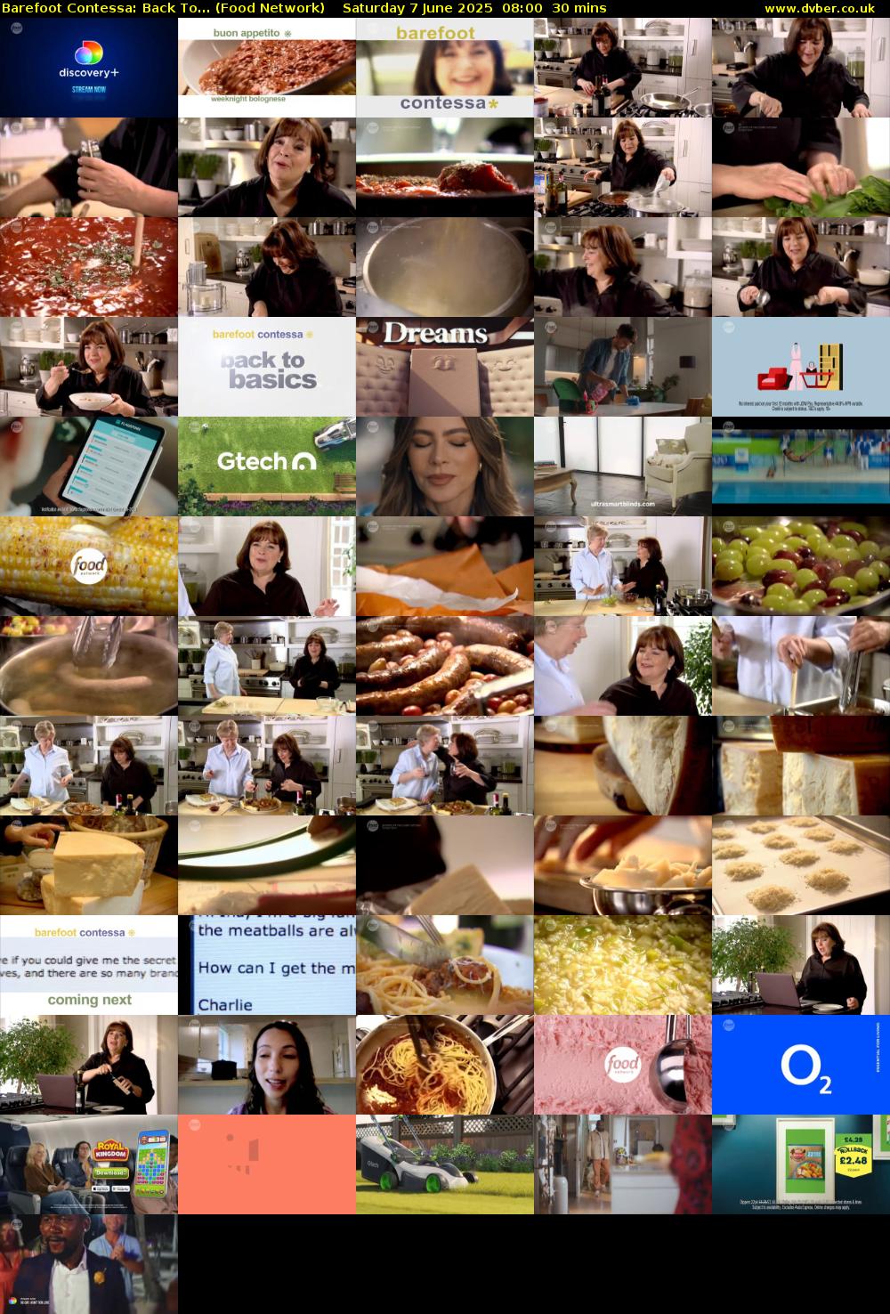 Barefoot Contessa: Back To... (Food Network) Saturday 7 June 2025 08:00 - 08:30