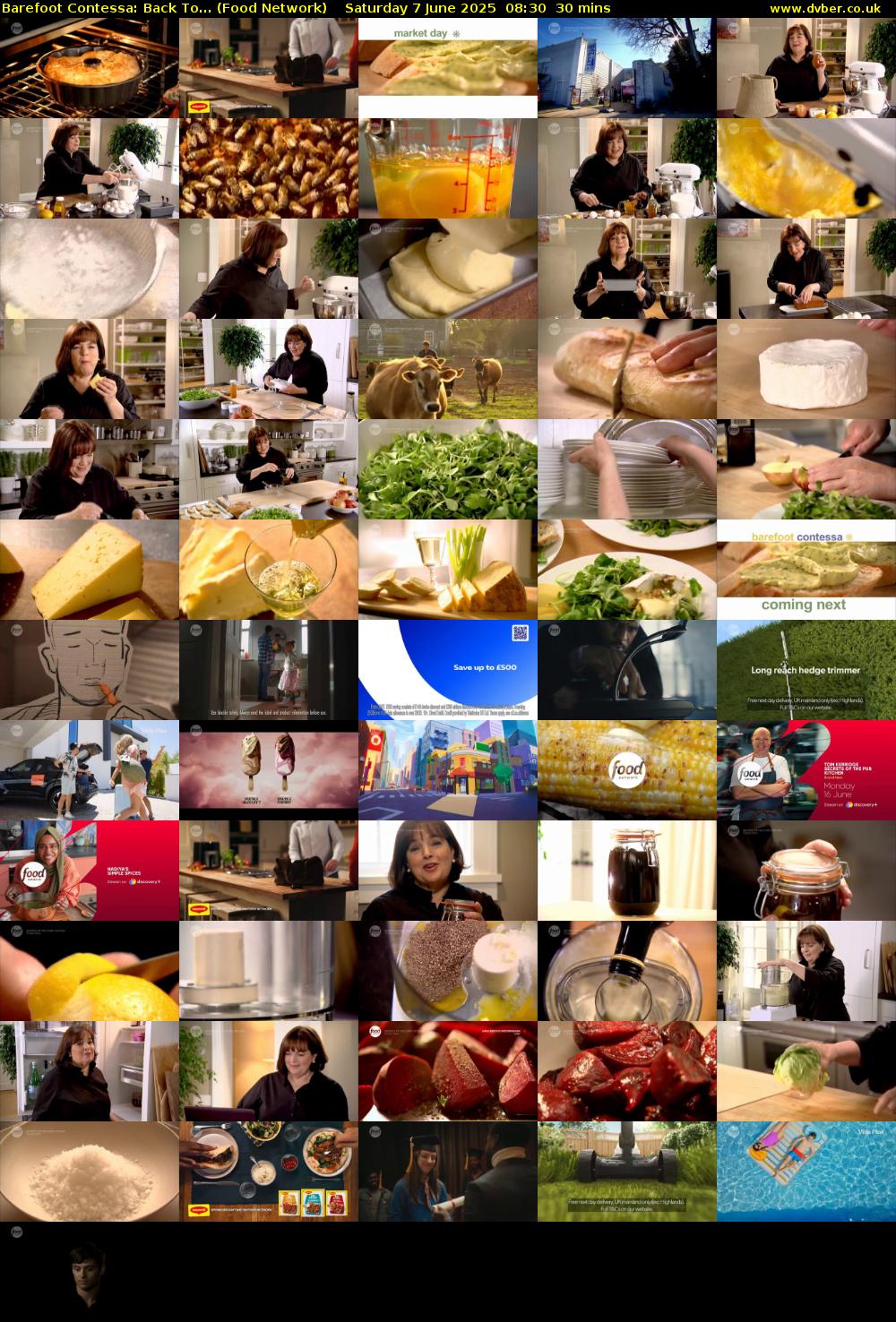 Barefoot Contessa: Back To... (Food Network) Saturday 7 June 2025 08:30 - 09:00