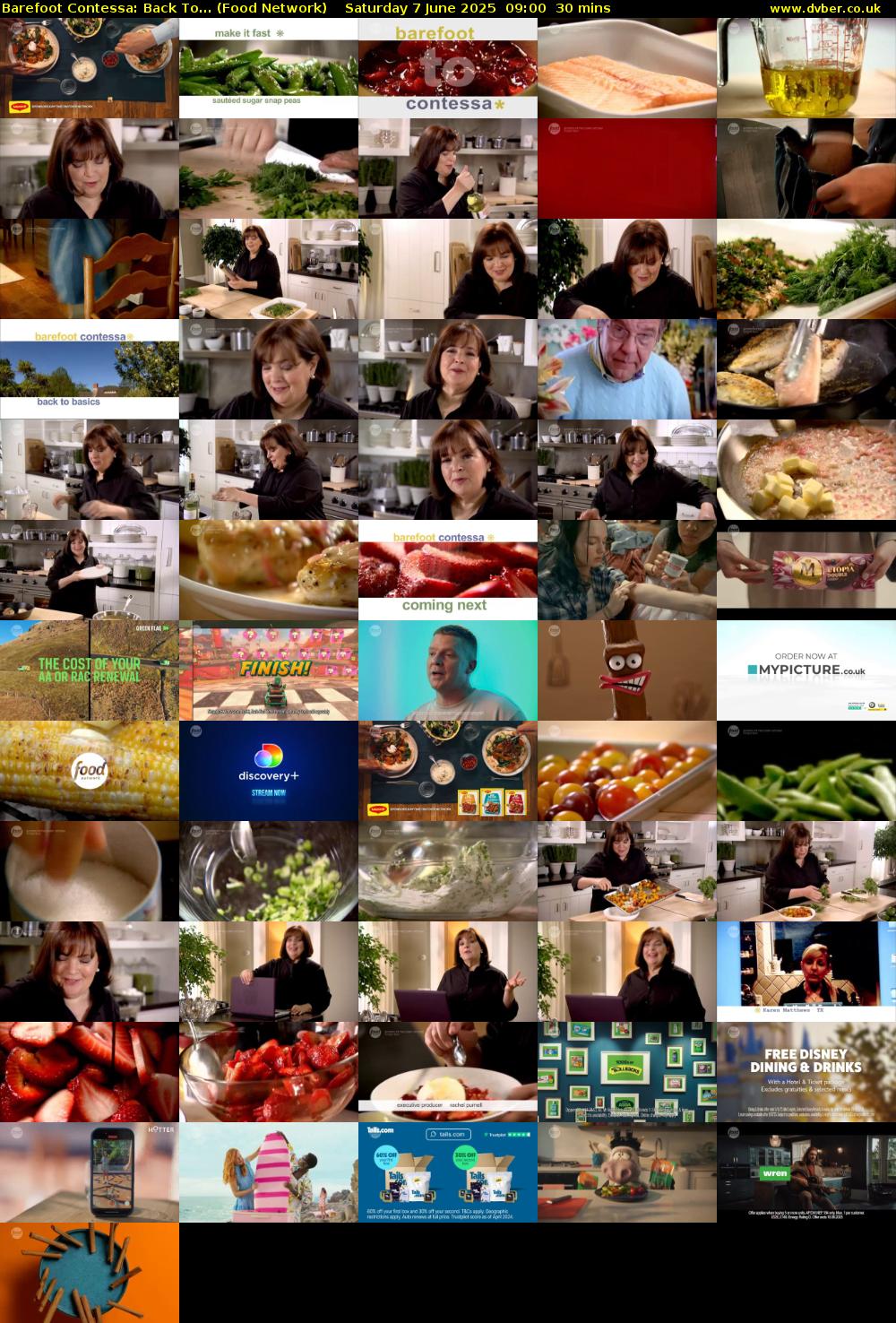 Barefoot Contessa: Back To... (Food Network) Saturday 7 June 2025 09:00 - 09:30