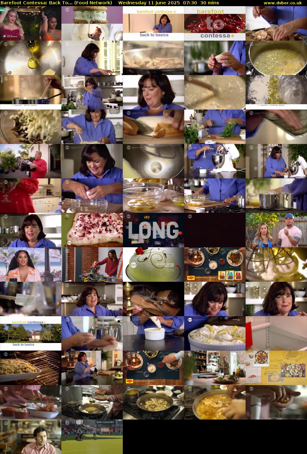 Barefoot Contessa: Back To... (Food Network) Wednesday 11 June 2025 07:30 - 08:00