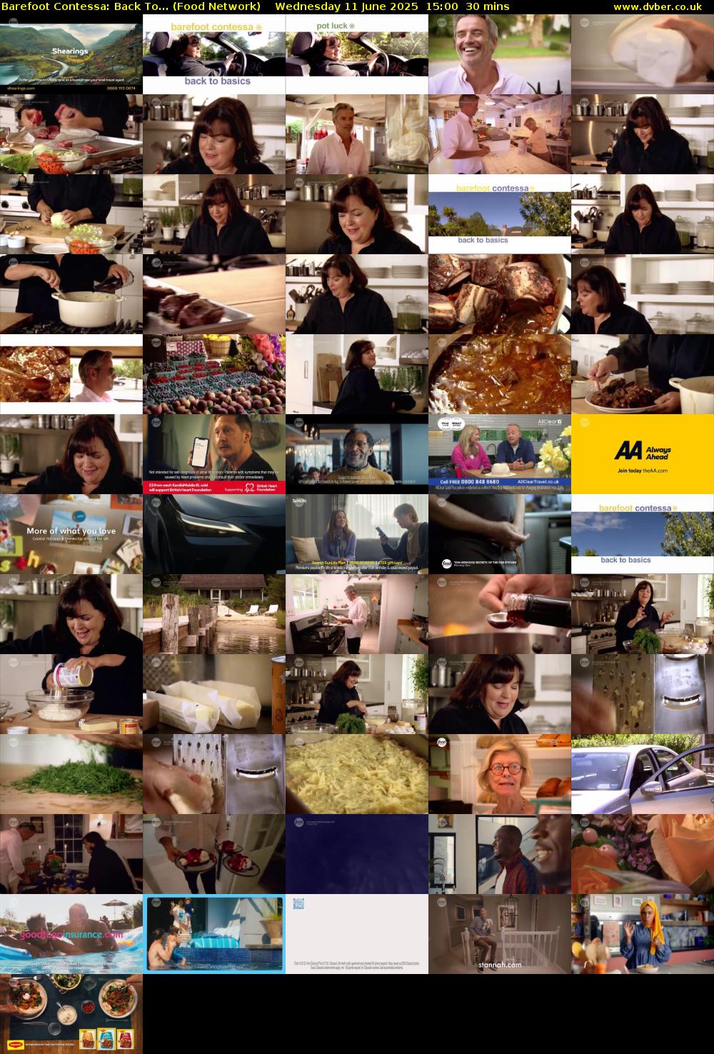 Barefoot Contessa: Back To... (Food Network) Wednesday 11 June 2025 15:00 - 15:30