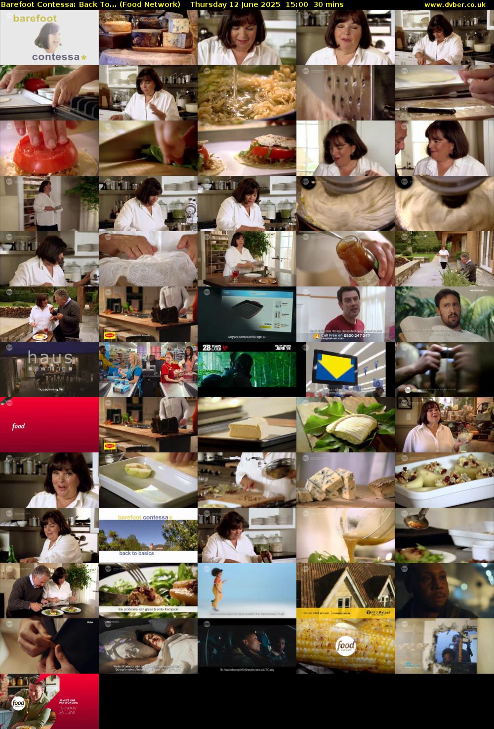 Barefoot Contessa: Back To... (Food Network) Thursday 12 June 2025 15:00 - 15:30