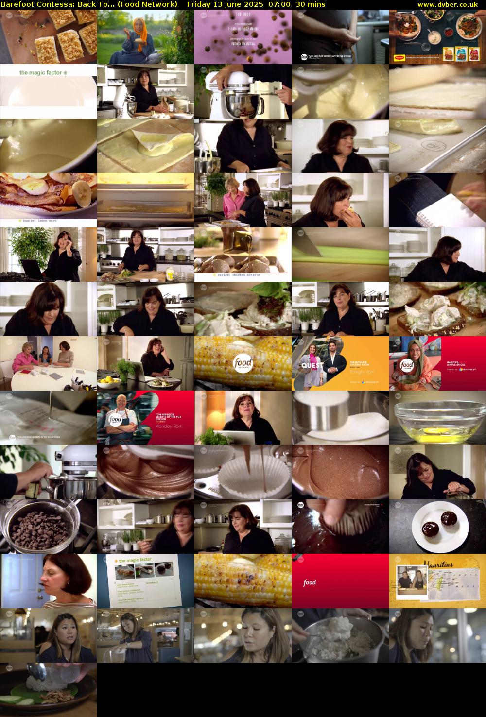 Barefoot Contessa: Back To... (Food Network) Friday 13 June 2025 07:00 - 07:30