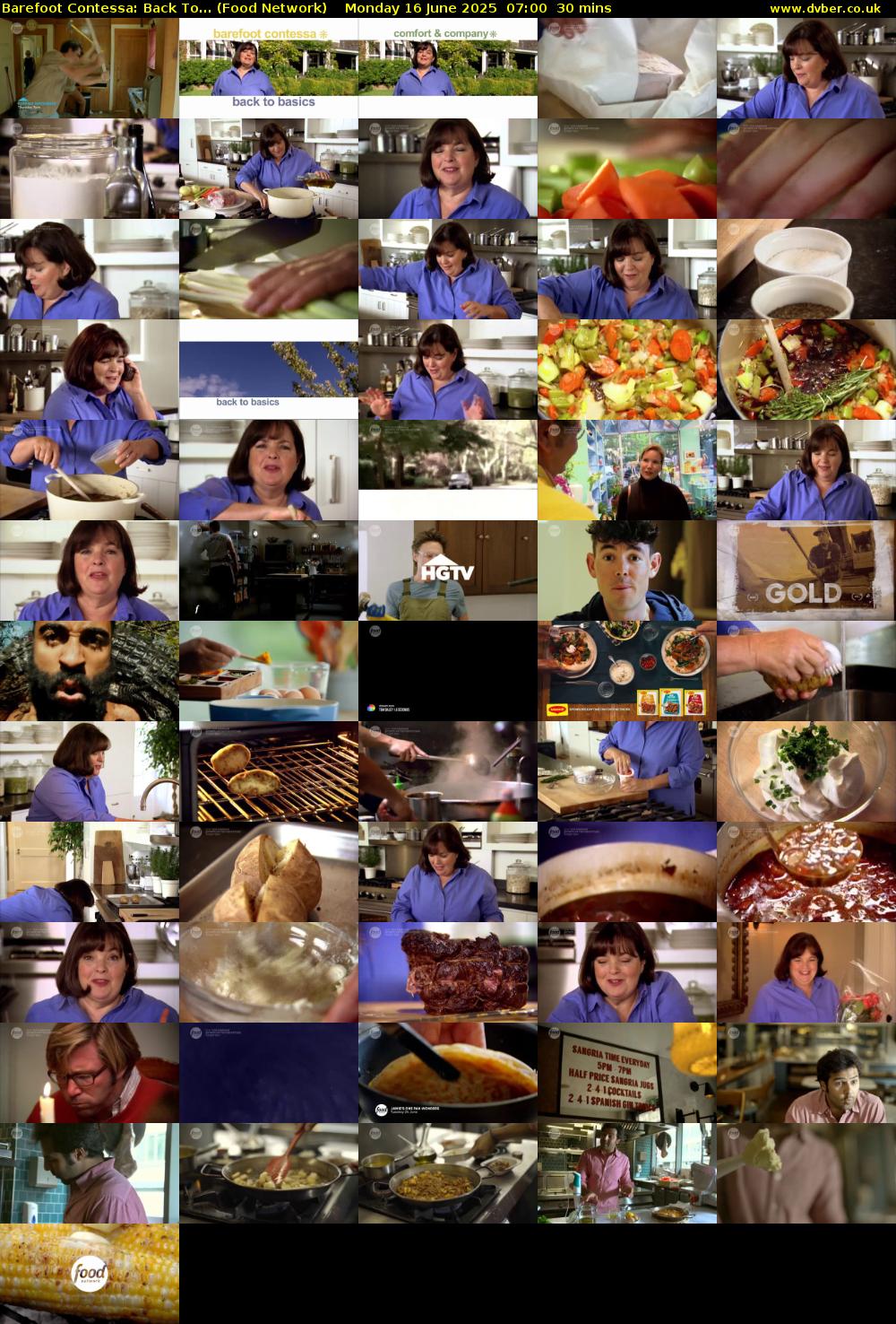 Barefoot Contessa: Back To... (Food Network) Monday 16 June 2025 07:00 - 07:30