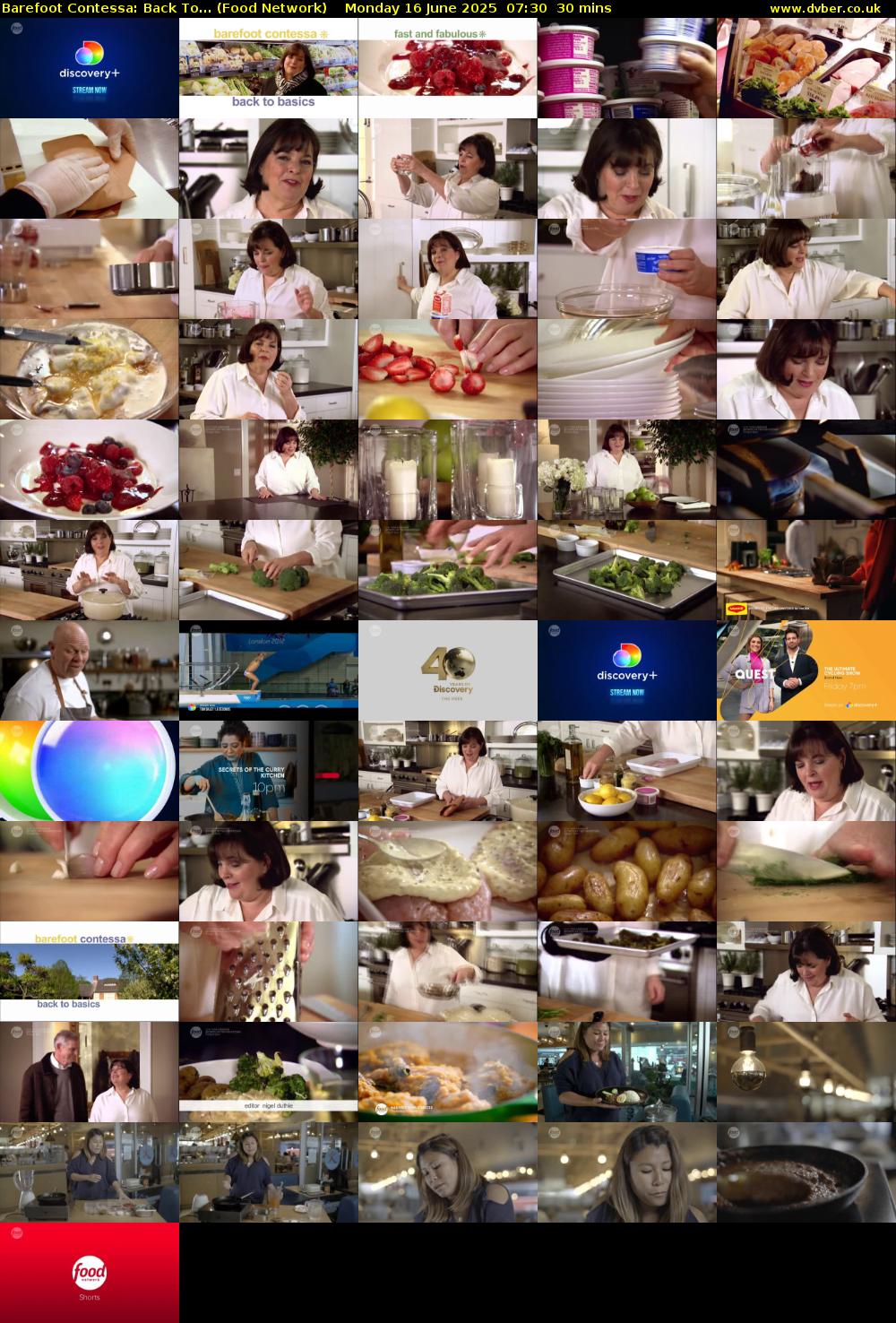 Barefoot Contessa: Back To... (Food Network) Monday 16 June 2025 07:30 - 08:00