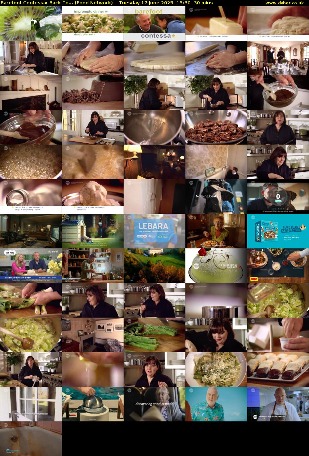 Barefoot Contessa: Back To... (Food Network) Tuesday 17 June 2025 15:30 - 16:00